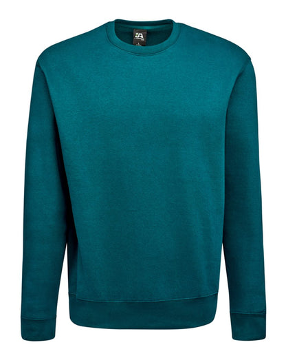 J. America Unisex BTB Fleece Crewneck Sweatshirt 8721 #color_Storm