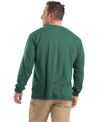 Berne Apparel Unisex Performance Long Sleeve Pocket T-Shirt BSM39 #colormdl_Pine