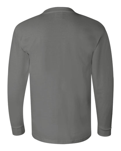 Bayside USA-Made Long Sleeve T-Shirt 6100 #color_Charcoal