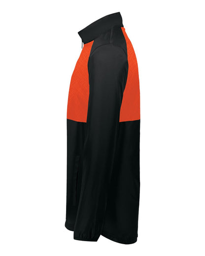 Holloway Men's SeriesX Quarter-Zip Pullover 229533 #color_Black/ Orange