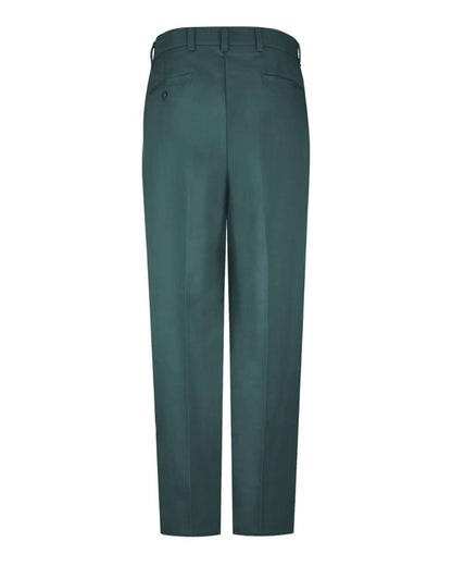 Red Kap Men's Odd Sizes Wrinkle-Resistant Cotton Work Pants PC20ODD #color_Spruce Green - Unhemmed