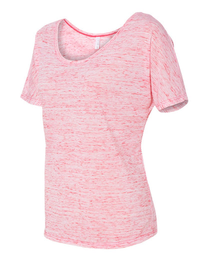 BELLA + CANVAS Women’s Slouchy Tee 8816 #color_Red Marble