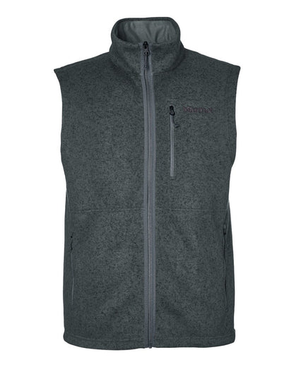 Marmot Men's Drop Line Vest M16224 #color_Steel Onyx Heather