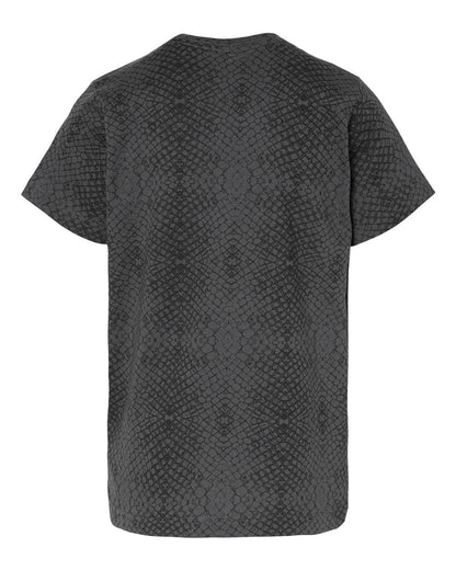 LAT Youth Fine Jersey Tee 6101 #color_Black Reptile