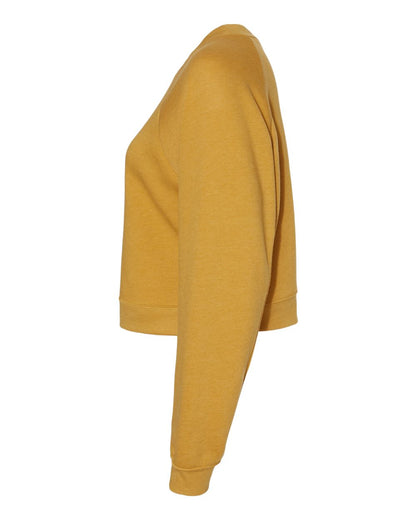 BELLA + CANVAS Women's Raglan Pullover Fleece 7505 #color_Heather Mustard