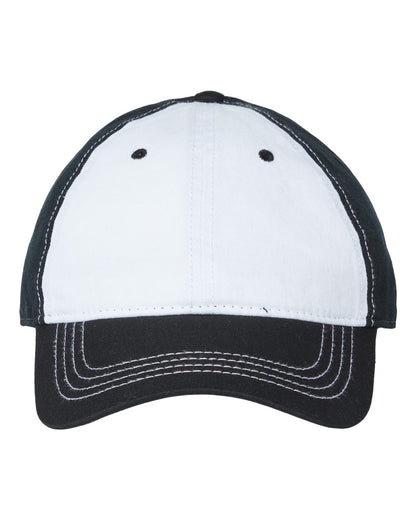 CAP AMERICA Relaxed Golf Dad Hat i1002 #color_White/ Black