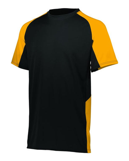 Augusta Sportswear Youth Cutter Jersey 1518 #color_Black/ Gold