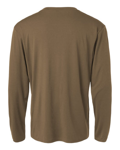 AllPro Unisex Pro-Lock Performance Long Sleeve T-Shirt 48400 #color_Cigar