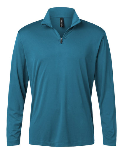 AllPro Men's Pro-Lock Performance Quarter-Zip Pullover 41870 #color_Pacific Blue