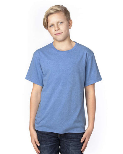 Threadfast Apparel Youth Ultimate CVC T-Shirt 600A #colormdl_Royal Heather