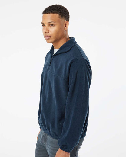 Burnside Polar Fleece Quarter-Zip Pullover 3052 #colormdl_Navy