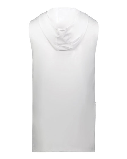 Holloway Unisex CoolCore® Sleeveless Hooded T-Shirt 222590 #color_White
