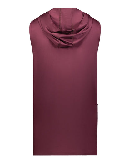 Holloway Unisex CoolCore® Sleeveless Hooded T-Shirt 222590 #color_Maroon