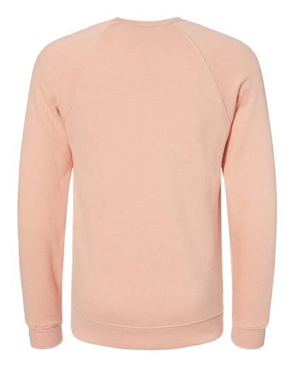 BELLA + CANVAS Sponge Fleece Raglan Crewneck Sweatshirt 3901 #color_Peach