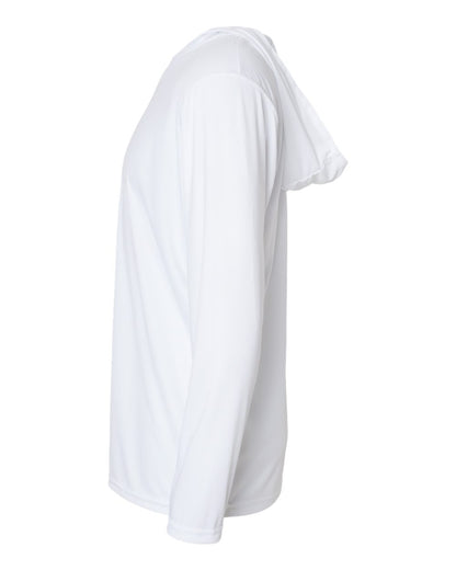 Holloway Men's Momentum Hooded Long Sleeve T-Shirt 222830 #color_White