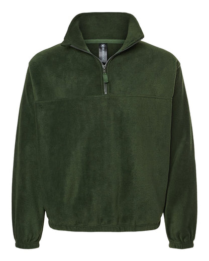 Burnside Polar Fleece Quarter-Zip Pullover 3052 #color_Army