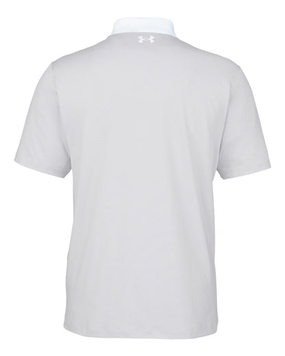 Under Armour Men's Performance 3.0 Colorblock Polo 1377375 #color_White/ Halo Grey/ White