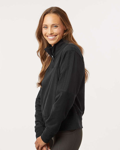 Adidas Women's Fleece Quarter-Zip Pullover A601 #colormdl_Black
