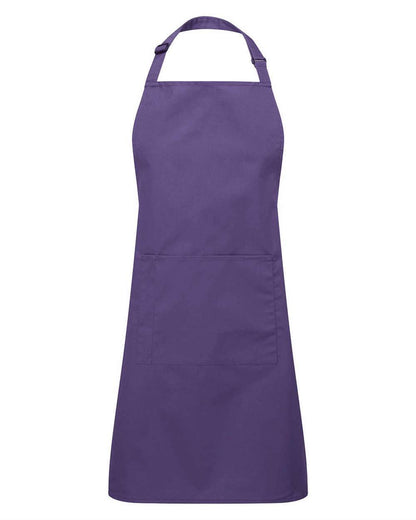 Artisan Collection by Reprime Recycled Pocket Bib Apron RP154 #color_Purple
