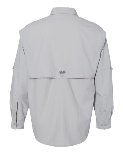 Columbia PFG Bahama™ II Long Sleeve Shirt 212463 #color_Cool Grey