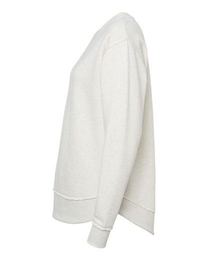 LAT Women's Weekend Fleece Crewneck Sweatshirt 3525 #color_Natural Heather