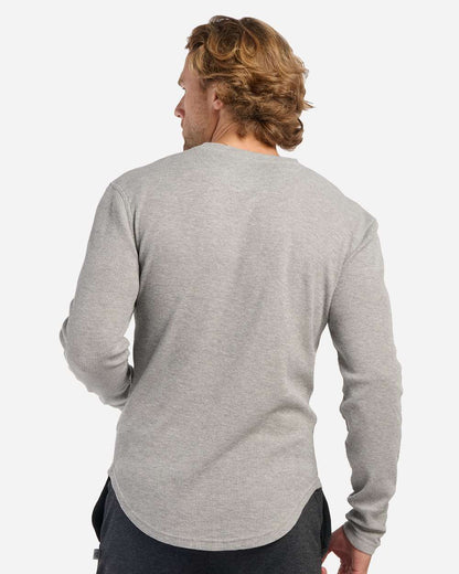 Boxercraft Men's Waffle Knit Long Sleeve T-Shirt BM3103 #colormdl_Oxford Heather