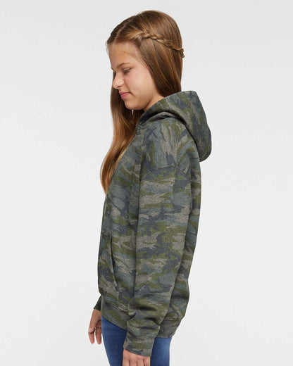 LAT Youth Fleece Hoodie Sweatshirt 2296 #colormdl_Vintage Camo