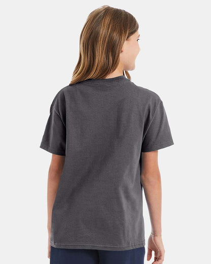 Hanes Authentic Youth T-Shirt 5450 #colormdl_Smoke Grey