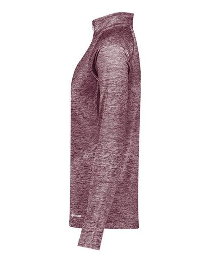 Holloway Women's Electrify CoolCore® Quarter-Zip Pullover 222774 #color_Maroon Heather