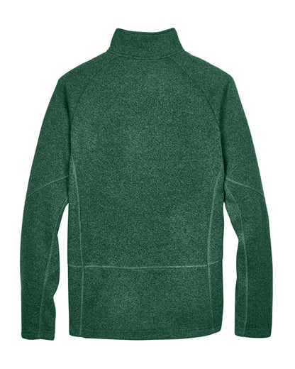 Devon & Jones Unisex Bristol Sweater Fleece Quarter-Zip Pullover DG792 #color_Forest Heather