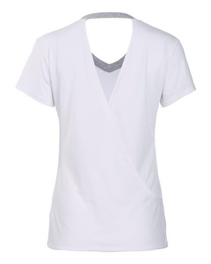 Boxercraft Women's Bella Crossback T-Shirt BW2405 #color_White/ Oxford