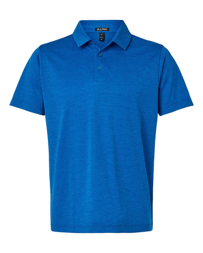 AllPro Men's Pro-Lock Performance Mélange Polo 4HM00 #color_Royal Melange