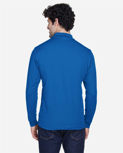 CORE365 Men's Pinnacle Performance Long Sleeve Piqué Polo 88192 #colormdl_True Royal