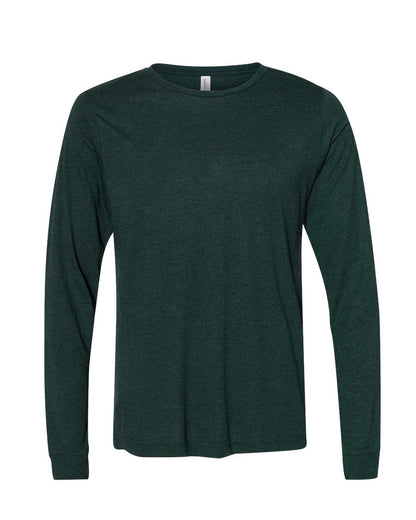 BELLA + CANVAS Triblend Long Sleeve Tee 3513 #color_Emerald Triblend