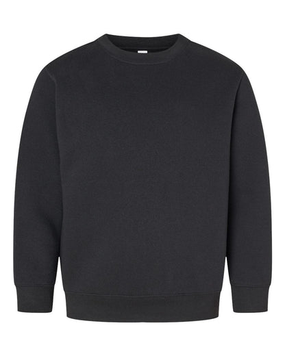 LAT Youth Elevated Fleece Crewneck Sweatshirt 2225 #color_Black