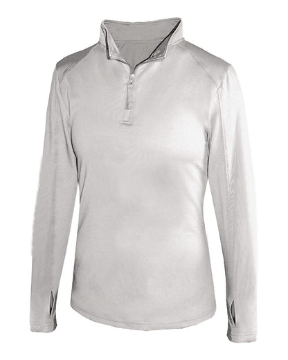 Badger Women’s Lightweight Quarter-Zip Pullover 4286 #color_Silver