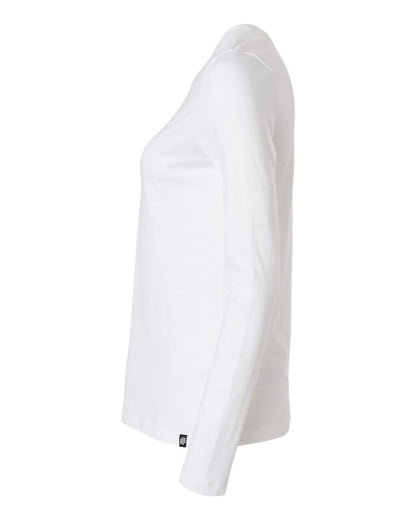 Jaanuu Women's RegenX Cotton Underscrub Long Sleeve T-Shirt W30002U #color_White
