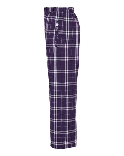 Boxercraft Youth Flannel Pants BY6624 #color_Purple/ White