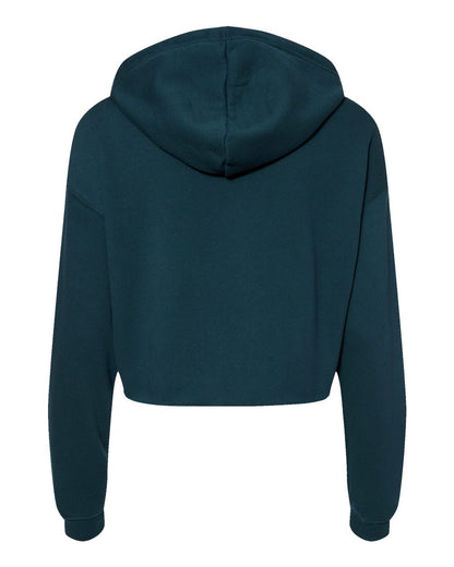 BELLA + CANVAS Women's Crop Fleece Hoodie 7502 #color_Atlantic