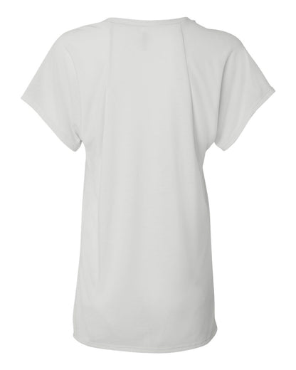 BELLA + CANVAS Women’s Flowy Raglan Tee 8801 #color_White