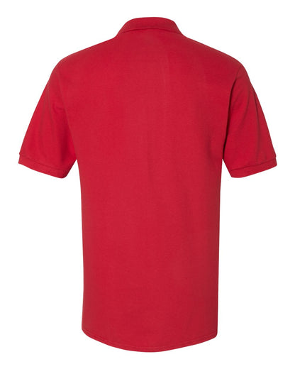 JERZEES Men's 100% Ring-Spun Cotton Piqué Polo 443M #color_True Red