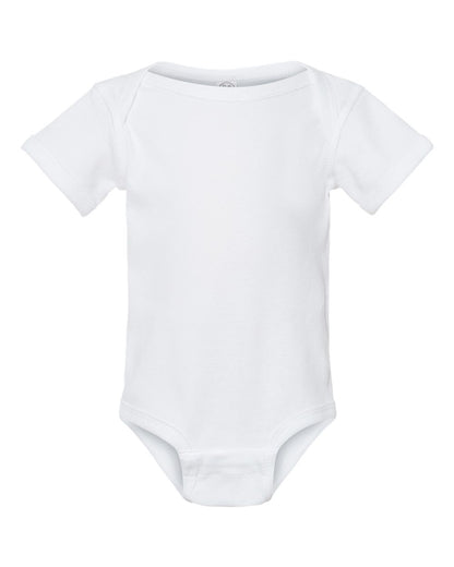 Rabbit Skins Infant Baby Rib Bodysuit 4400 #color_White