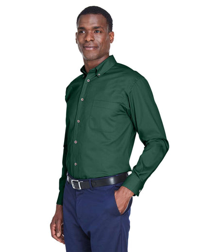 Harriton Men's Easy Blend™ Twill Shirt M500 #colormdl_Hunter