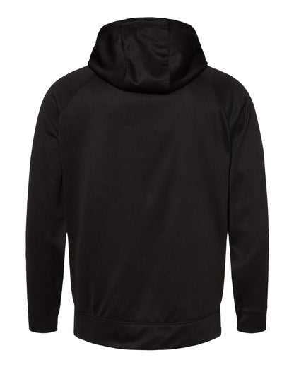 Burnside Men's Performance Raglan Hooded Sweatshirt 8670 #color_Black
