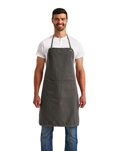 Artisan Collection by Reprime Artisan's Choice Double Pocket Canvas Apron RP181 #colormdl_Dark Grey