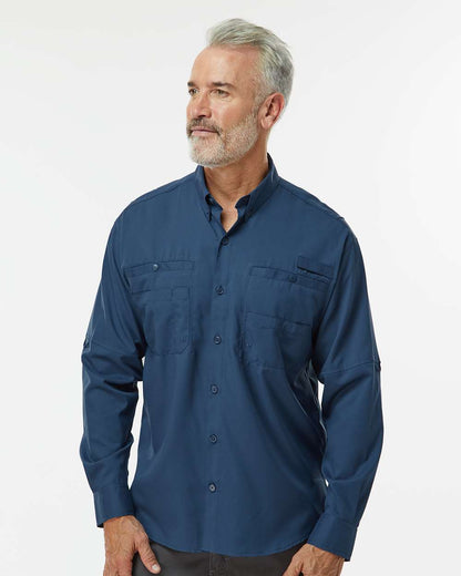 Paragon Men's Kitty Hawk Performance Fishing Shirt 702 #colormdl_Navy