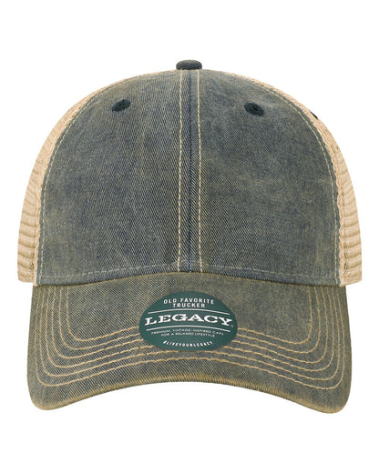 LEGACY Youth Old Favorite Trucker Cap OFAY #color_Navy/ Khaki