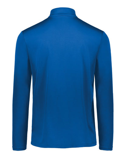 Holloway Men's Dry-Excel™ Prism Bold Quarter-Zip Pullover 222591 #color_Royal/ White