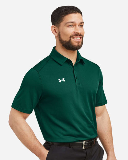 Under Armour Men's Tech™ Polo 1370399 #colormdl_Forest Green/ White