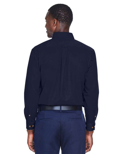 Harriton Men's Easy Blend™ Twill Shirt M500 #colormdl_Navy